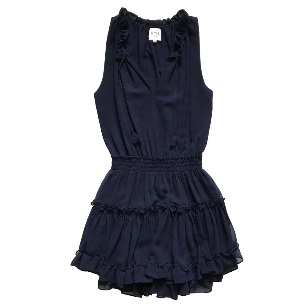 Misa Los Angeles Shirley Navy Dress Medium
